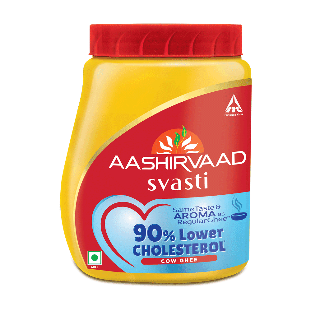 Aashirvaad Svasti 90% Lower Cholesterol Cow Ghee