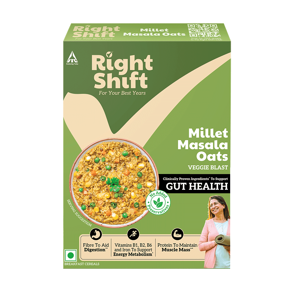 Right Shift Millet Masala Oats, Veggie Blast, 240g