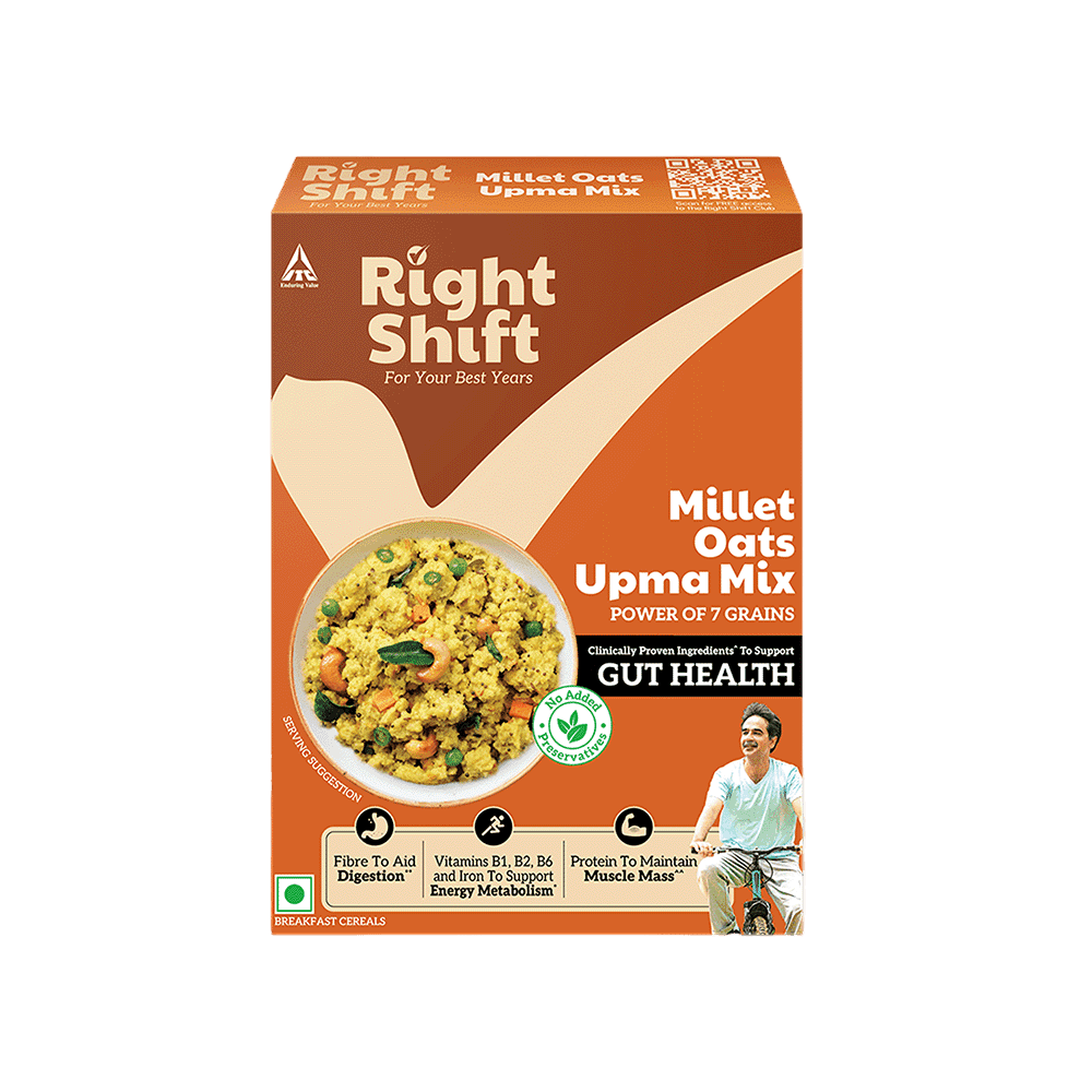 Right Shift Millet Oats Upma Mix, Power of 7 grains, 240g