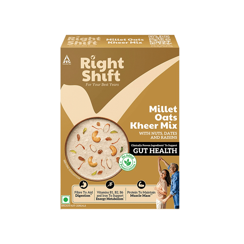 Right Shift Millet Oats Kheer Mix, with nuts, dates and rasins, 240g