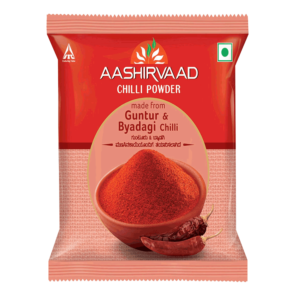 Aashirvaad Chilli/Mirchi Powder made from Guntur & Byadagi Chilli/Mirchi 50g